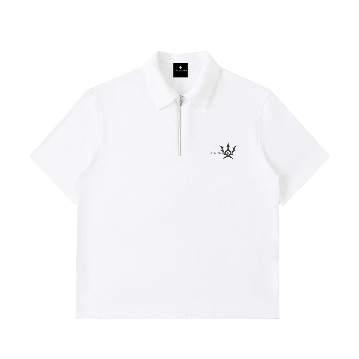 Half-Zip Cotton Polo Shirt