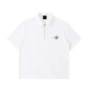 Half-Zip Cotton Polo Shirt