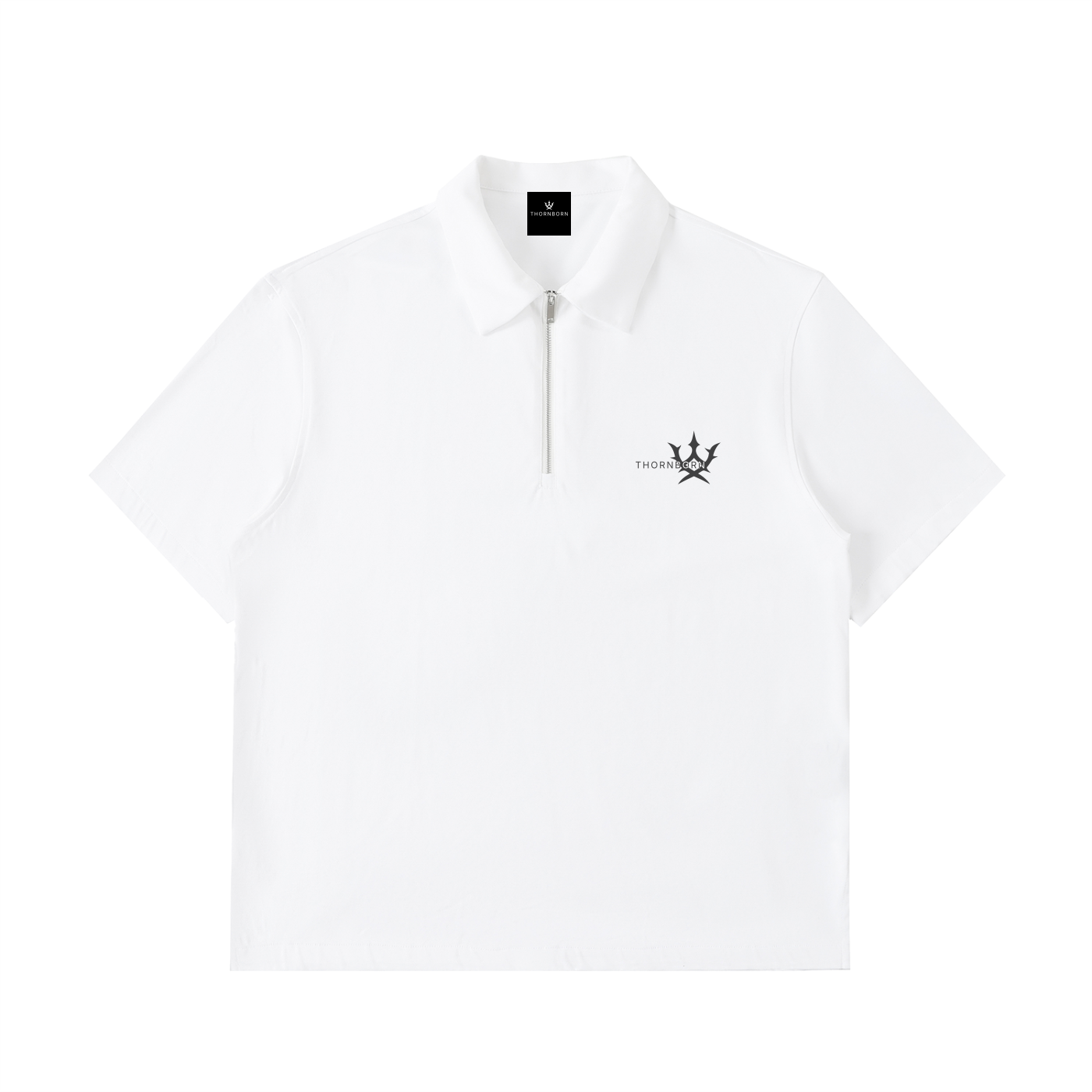 Half-Zip Cotton Polo Shirt