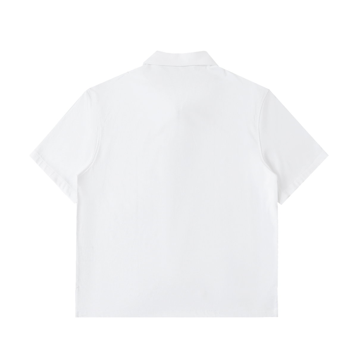 Austere Half-Zip Polo in White