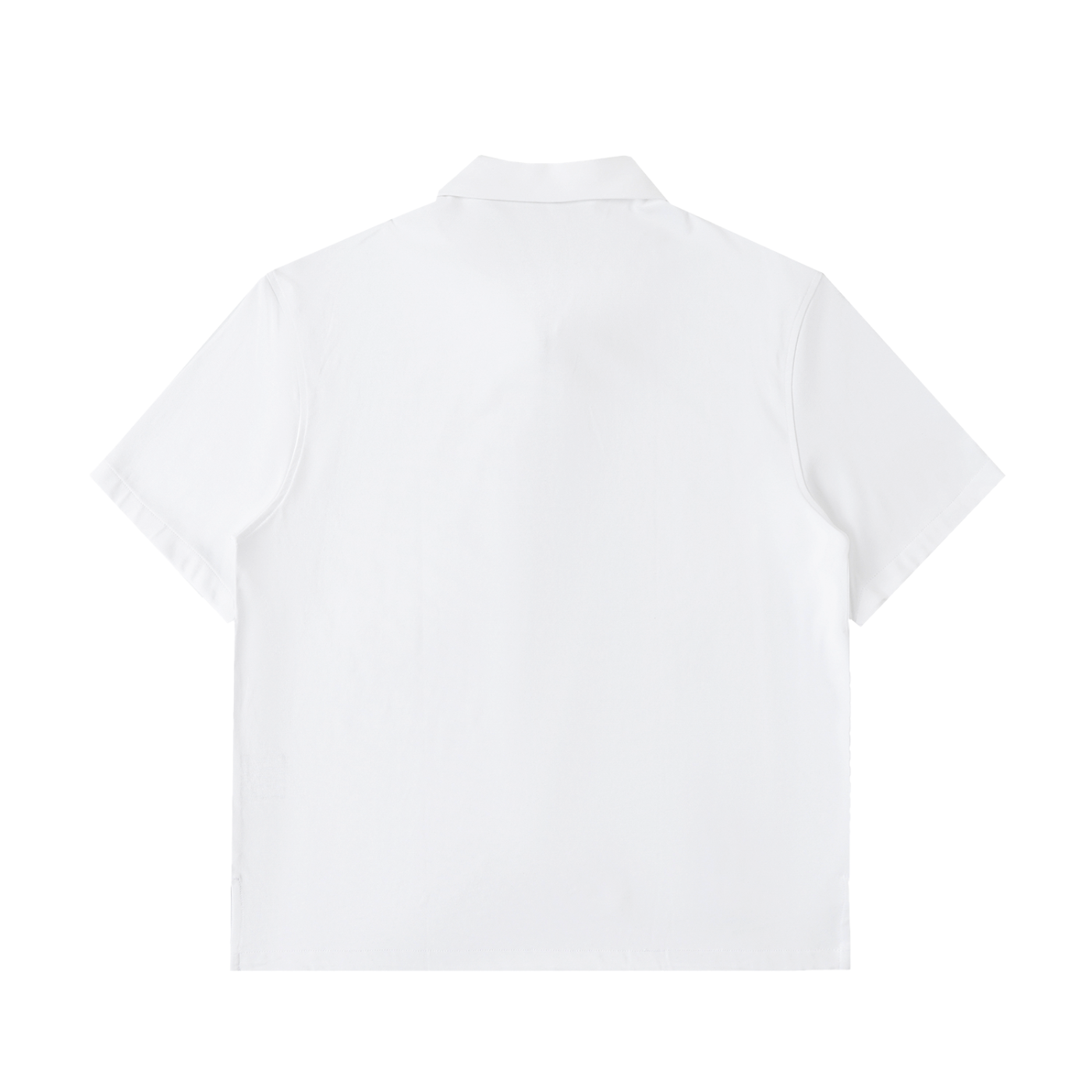 Austere Half-Zip Polo in White