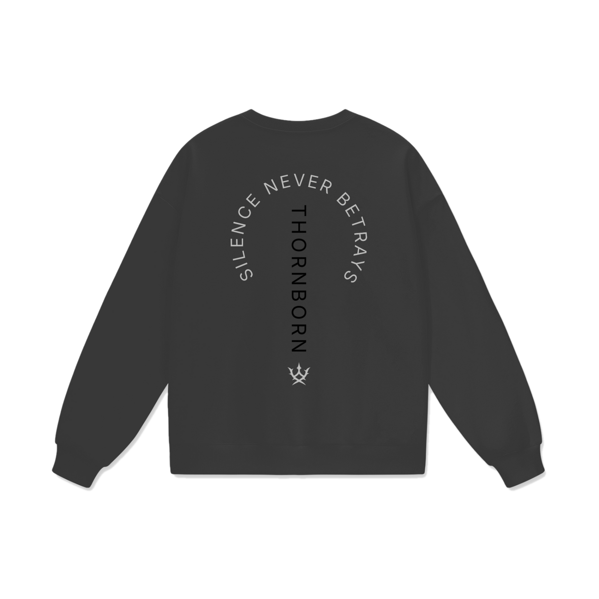 Silent Arc Crewneck in Charcoal
