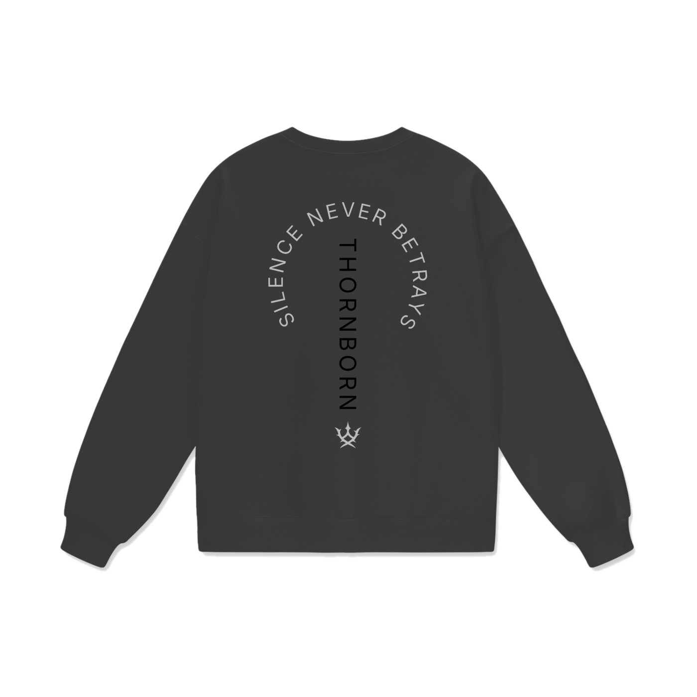 Silent Arc Crewneck in Charcoal