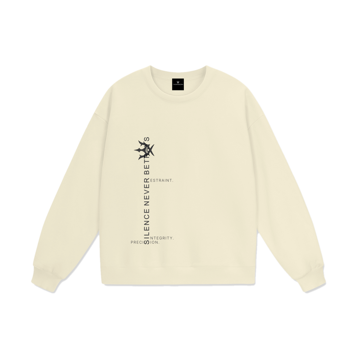 Silent Vow Crewneck in Bone