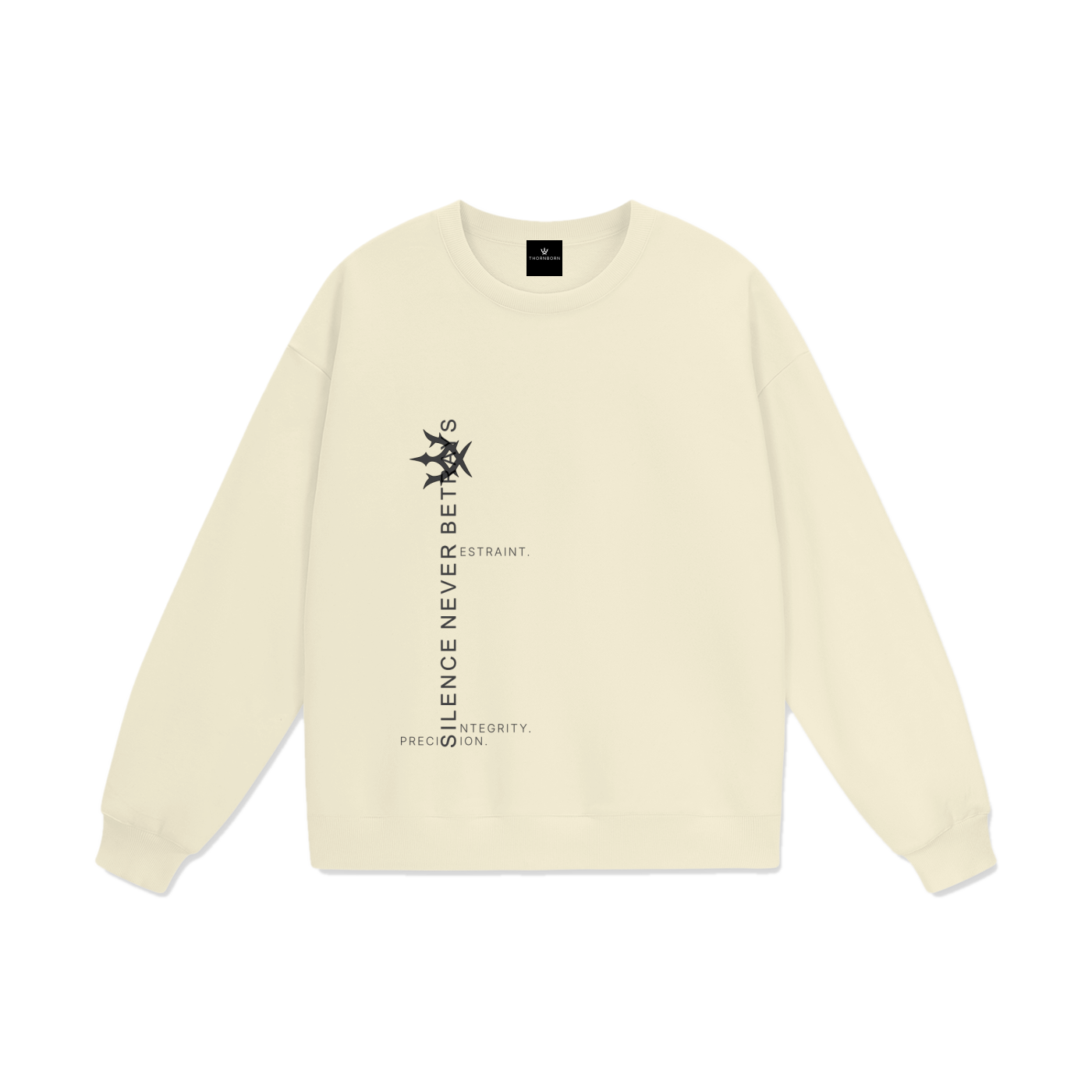 Silent Vow Crewneck in Bone